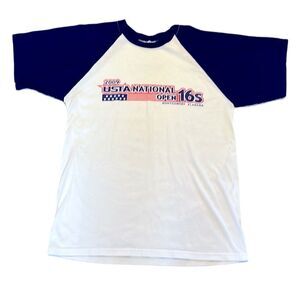 Jerzees Adult Large Tennis 2009 USTA Nationals 16s Montgomery AL Tee Shirt
